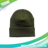 Customized Cuffed Knitted/Knit Hats for Promotion and Sport (037)