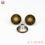 17mm Metal 65 Brass Jeans Shank Button Swing Button for Denim Clothing Copper Tin