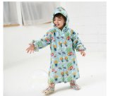 2~6 Years Old Baby Kids Hooded Jacket Children Girl Boy Rain Coat Poncho Raincoat Cover Cartoon Balloon Print Tour Rainwear