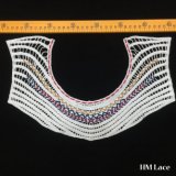 36*23cm Elegant Cotton Multi Color Neckline Collar Lace Trim with Round Curve Line Pattern Woven Lady Trimming Lace for Garment Accessories Hm2031
