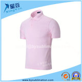 Pink Quick-Dry Polo Tshirt for Sublimation