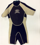 Short Neoprene Surfing Wetsuit with Nylon Fabric (HX15S90)
