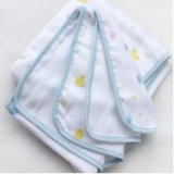 2017 Wholesale Reusable Gauze Cotton Muslin Swaddle Blanket for Baby