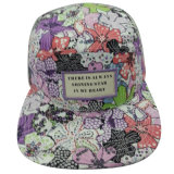 Hot Sale Floral Fabric Caps with Flat Peak SD13