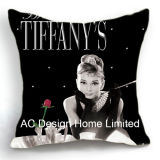 Sexy Square Audrey Hepburn Design Decor Fabric Cushion W/Filling