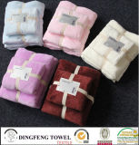 2016 Hot Sales 100% Cotton Velour Super Soft Baby Bath Towel Set Df-S286