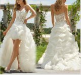 Front Short Long Back Bridal Wedding Dresses (NWD1015)