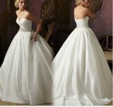 Beaded Waist A-Line Bridal Wedding Dresses (NWD1006)