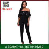 Sexy Women Black off-Shoulder Clubwear Party Long Jumpsuits