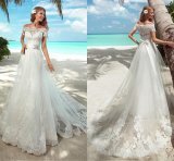 Lace Bridal Dress Beach Country Beach Tulle Wedding Gowns A41