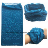 Factory Produce Customized Design Printed Blue Polyester Neck Tube Scarf