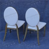 Cheap Gold Stainless Stee Diorl Chair with White PU Leather Seat Cushion in Dubai (YCX-SS26-01)