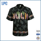 100 Cotton Casual Men's Beach Shirt with Printing