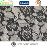 100% Polyamide Rose Patterned Lace Fabric Knitting Fabric Lady's Dress Fabric