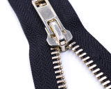 Metal Zipper with Da Puller and Colored Tape/Top Quality