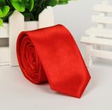 Cheap Silm Polyester Ties for Promotion