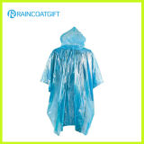 Clear Cheap Emergency PE Rain Poncho (RPE-145)