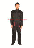 Hot Sale Cheap Canvas Grey Black Mens Working Coverall Suit with Knee Pad