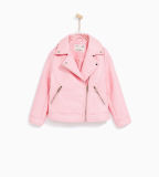 Faux Leather Girl's Jacket (4~14y)