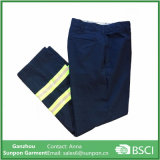 Reflective Hi Vis Navy Blue Men's Pants Industrial Work Uniform