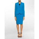 Office Ladies Skirt Suit Blue Suit