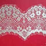 Cute White Scalloped Shape Floral Eyelash Lace for Garment Accessory/ Party Decoration