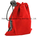 Fashion Personalized Red Velvet Fabric Packing Gift Bag