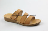 Open Toe Flat Sandal Fashion Lady Shoes with PU Upper