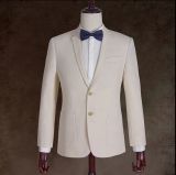 Custom Made Brown Check Pure Wool Men's Wedding Suit