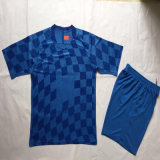 2016/2017 Season Croatia Blue Football Uniforms