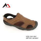 Leather Sandal Shoes Fashion Cheap Slippers for Men (AK1863)