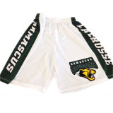 Custom White Mens Sublimated Lacrosse Shorts Team Gear with Low MOQ