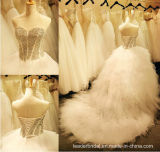 Beads Ball Gown Luxury Tulle Bridal Wedding Gownsh13908
