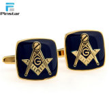 Pinstar Gold Plating Masonic Freemason Men's Gold Cufflinks
