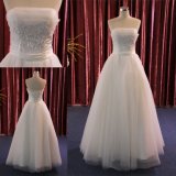New Custom High-End Strapless Ruched Bridal Dress Wedding Gown 2018