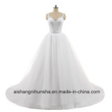 Sweetheart Lace Sleeveless Ball Gowns Detachable Wedding Dress