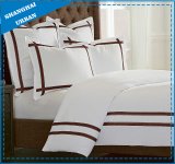 Hotel Collection Brown Border Cotton Duvet Cover Bedding