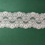 Creamy White Allover Lace Fabric with Oculus