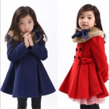 Girl's Korean Thick Woolen Coat in Fall and Winter Clothes
