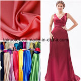 96% Polyester 4% Spandex Stretch Satin for Garment Fabric