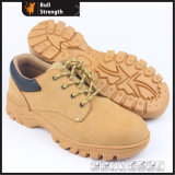 Cow Nubuck Leather with Cemented Rubber Safety Shoe (SN5367)