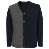 Bn1491 Yak and Wool Blended Luxury V Neck Knitted Cardigan for Men