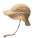 100% Polyester Outdoor Waterproof Light Taslon Beige Bucket Hat