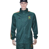 Customized Embroidery Students' Polyester Zipper up Jacket and Pant
