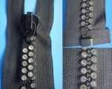 Black Fashion Crystal Zipper Diamond Zipper