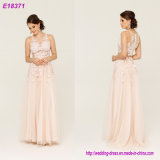 Wholesale Good Quality New Cheap Lace and Beaded Formal Long Bridesmaid Dress