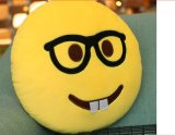 Smiley Emoticons Yellow Round Cushion