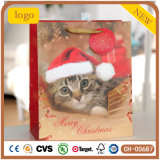 Christmas Cute Kitten Paper Bag, Custom Paper Bag