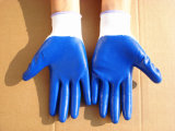 Polyester Shell Safety Work Gloves with Nitrile Coated