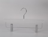 New Transparent Acrylic Pants Hanger Wholesale with Clips